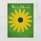 イエローデイジー新住所フローラ絵葉書 案内ポストカード (正面)