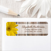 イエローデイジー素朴バーンウッド住所 シール (インサイチュ)
