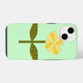 イエローデイジー花 iPhoneケース (裏面横)