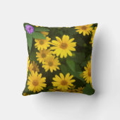 イエローデイジー装飾用クッション クッション (裏面)