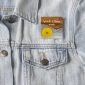 イエローデイジー&パールズカントリーバ結婚ンズ 缶バッジ (インサイチュ)