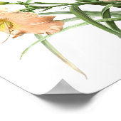 イエローデイリリーオリジナルアートプリント ポスター (角)