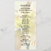 イエローデイリリー ウェディング用品 プログラム (裏面)