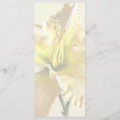 イエローデイリリー ウェディング用品 メニュー (裏面)