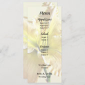 イエローデイリリー ウェディング用品 メニュー (正面/裏面)