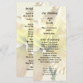 イエローデイリリー ウェディング サプライズ プログラム (正面/裏面)