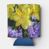 イエローデイリリー&パープル薄紫花 缶クーラー (裏面)