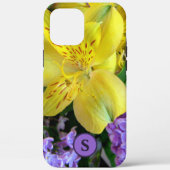 イエローデイリリー&パープル薄紫花 Case-Mate iPhoneケース (裏面)