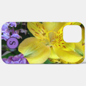 イエローデイリリー&パープル薄紫花 Case-Mate iPhoneケース (裏面 (横))