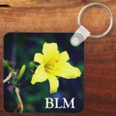 イエローデイリー感動的引用文磁石 キーホルダー (裏面)