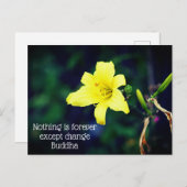 イエローデイリー感動的引用文 ポストカード (正面/裏面)