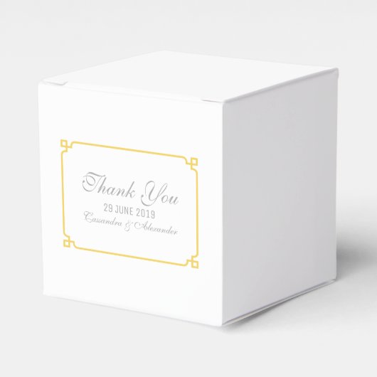 イエローデコシック結婚ズ フェイバーボックス (正面サイド)