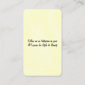 イエローデザイン名刺 名刺 (裏面)