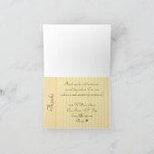 イエローデザイ結婚ナープレイスカード カード (内部)