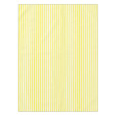 イエローデッキチェアのストライプパターン テーブルクロス (正面)