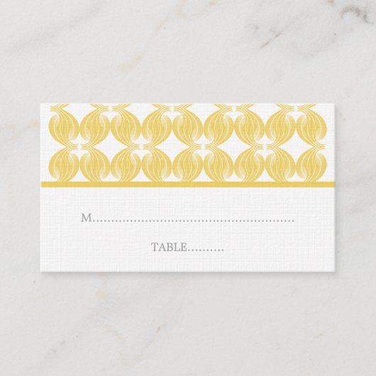 イエローデモダンコ座席表 プレイスカード (正面)