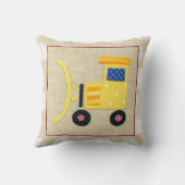 イエロートイブルドーザートラックby Chariklia Zarris クッション (裏面)
