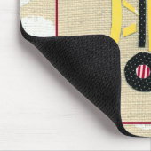 イエロートイブルドーザートラックby Chariklia Zarris マウスパッド (コーナー)