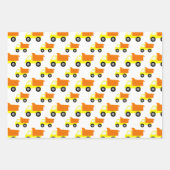 イエロートイ建築トラック ラッピングペーパーシート (正面3)