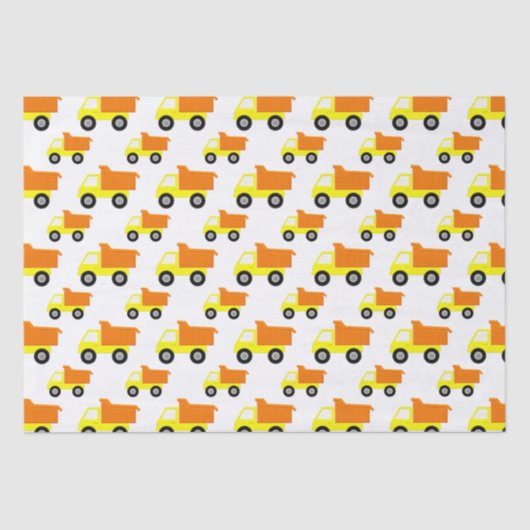 イエロートイ建築トラック 薄葉紙 (正面)