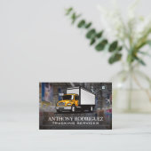 イエロートラック |物流倉庫 名刺 (スタンド正面)