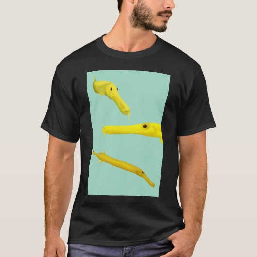 イエロートランペットフィッシュ Tシャツ (正面)
