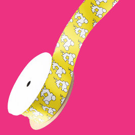 イエロートレイン誕生日パーティー サテンリボン