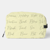 イエロートレンディーモダンサマーバケーションホリデーワード ドップキット (裏面)