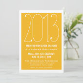 イエロートレンディー2013卒業招待状 招待状 (スタンド正面)