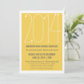 イエロートレンディー2014卒業招待状 招待状 (スタンド正面)