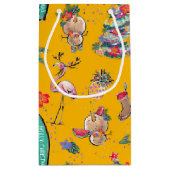 イエロートロピカルサンタ抱き枕 スモールペーパーバッグ (裏面)