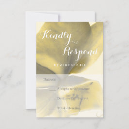 イエロートーンのアーティスティックフラワー - RSVP