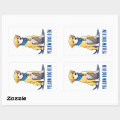 イエロードッグ民主党政治米国大統領2024 長方形シール (シート)