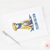 イエロードッグ民主党政治米国大統領2024 長方形シール (封筒)