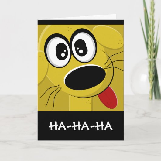 イエロードッグ顔 カード (正面)