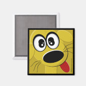 イエロードッグ顔 マグネット (正面/裏面)