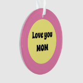 イエロードットアクリルオーナメント オーナメント (正面)