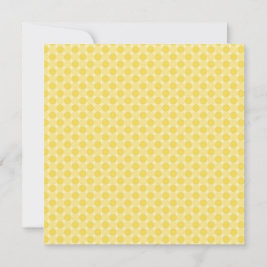 イエロードットハウスウォーミングパーティの招待状 招待状 (裏面)