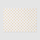 イエロードットホワイトギフトラップミックスマッチ 薄葉紙 (正面)