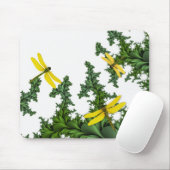 イエロードラゴンフライズマウスパッド マウスパッド (マウス)