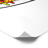 イエロードリップス絵を描ニーカー ポスター (角)