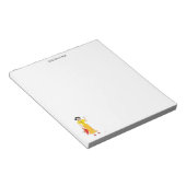 イエロードレスのメモ帳の女の子 ノートパッド (アングル)