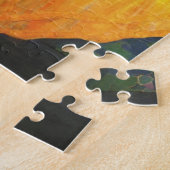 イエロードレスを着た女性(by Max Kurzweil) ジグソーパズル (側面)