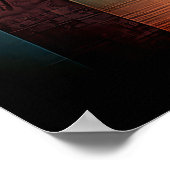 イエロードレスを着た女性 – Cubist Minimalist Vision ポスター (角)