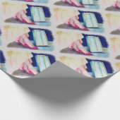 イエロードレス、レッドシューズ包装紙 ラッピングペーパー (角)