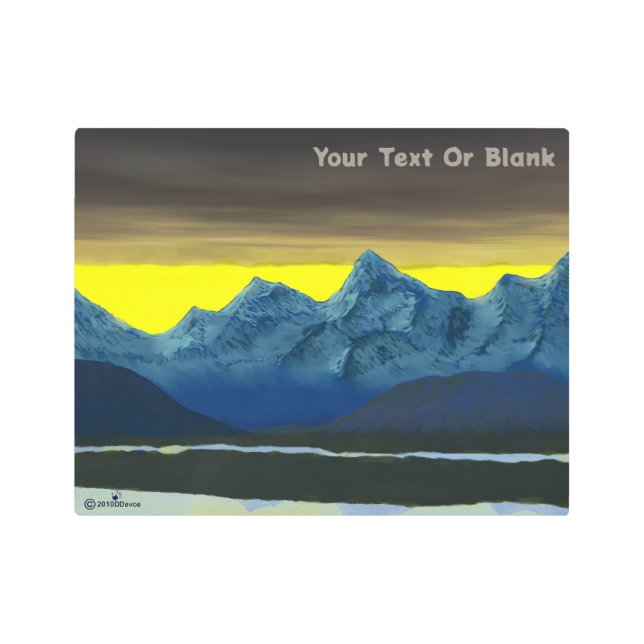 イエロードーンノース メタルプリント (正面)