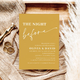 イエローナイトリハーサルディナー招待状 招待状