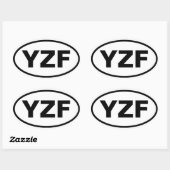 イエローナイフYZF 楕円形シール (シート)