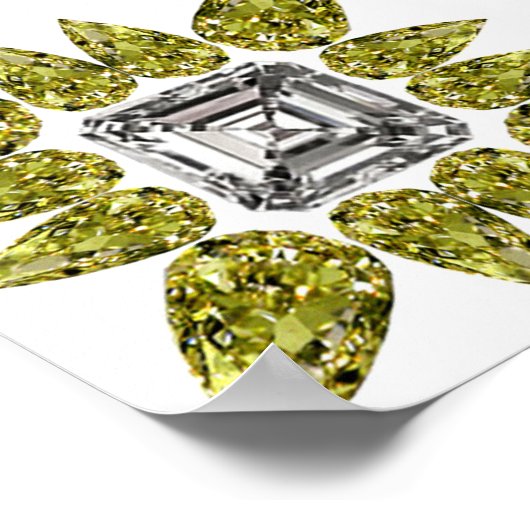 イエローナシダイヤモンド ポスター (角)