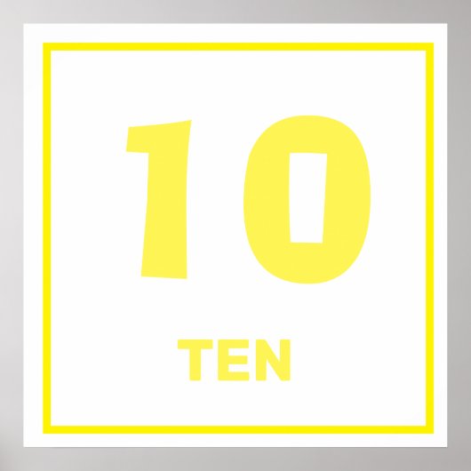 イエローナンバーテンポスター ポスター (正面)